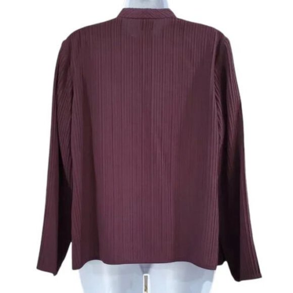 EILEEN FISHER Silk Open Front Jacket Size PL - Picture 4 of 6